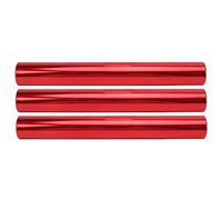 Baton, 3pcstrack Batons for Relay, in Alluminio in Lega per Pista relè di relè di padelle per batons per Team di Gara di Corsa per Le Gare di Corsa all'aperto Eventi di relè degli (Red)