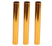Baton, 3pcstrack Batons for Relay, in Alluminio in Lega per Pista relè di relè di padelle per batons per Team di Gara di Corsa per Le Gare di Corsa all'aperto Eventi di relè degli (Gold)