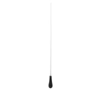 Baton per la Musica di Orchestra Professionale con Comoda Manico in Resina - STURDY, Conduttore Equilibrato per Musicisti e Direttori - Albero in Fibra di Vetro Nera (BLACK)