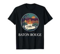 Baton Rouge, Città, Louisiana, Barca fluviale, Orizzonte Maglietta