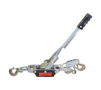 BATONECO Estrattore di potenza da 5 tonnellate, cavo in acciaio a 3 ganci, cricchetto a doppio ingranaggio, argano resistente, 5 kg