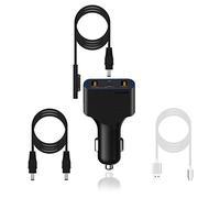 BatPower CCS2 erogazione di potenza elevata Surface portatile caricabatteria per auto 120W Compatibile con Microsoft Surface Book Laptop 4 3 2 1 Pro X 7 6 5 4 3 Go tavoletta adattatore per auto