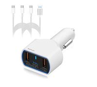 BatPower UL 120W 90W PD USB-C Caricabatteria da Auto per HP Spectre X360 Surface Book 2 Laptop PRO X 7 Go Apple dell XPS Razer Lenovo ASUS Acer USB C Car Charger Alimentazione Auto Adattatore USB QC