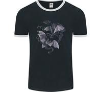 Bats E Fumo Vampiri Halloween Uomo Ringer Fotl