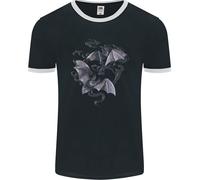 Bats E Fumo Vampiri Halloween Uomo Ringer Fotl