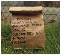 Bats & Mice - Person Carrying a Handmade Papter Bag Is Considere