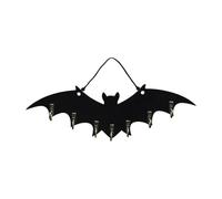 Bats Wall Hook, Gothic Wooden Bat Key Rack, Decorative Organizer Hanger, Wall-Mounted Space Saver, Rustic Black Bat Design, 11,42 x 3,54 Inches, Ideal for Closet Bathroom Dorm Entryway