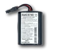 BATSÉCUR - Batteria di Allarme BATCS740 Compatibile con BAT-MCS740 VISONIC MCS-740-2 x 3.6V 3.5Ah / 25.2Wh Li-SOCl2