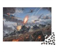 Battaglia Aerea Puzzle 1000 Pezzi per Adulti Scena di Guerra Gioco di Puzzle 1000 Pezzi Rilassamento Familiare 52x38cm/1000pcs