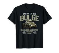Battaglia del Bulge Remember e Honor M4 Sherman Tank Maglietta