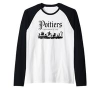 Battaglia di Poitiers Cento Anni Guerra Maglia con Maniche Raglan