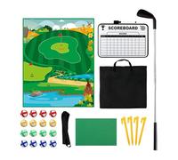 Battaglia Golf Chipping Game | Set Di Gioco Golf Adesivo Per Bambini Con Mazza | Tappeto Pratica Interattivo Divertente Green Per Allenamento A Casa Giardino Interno