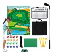Battaglia Golf, Gioco Di Approccio Golf Battle Con Tappetino Da Colpo, Attrezzature per Allenamento Interattivo e Giocoso con Club e Pratica Putting Green per Interni, Casa