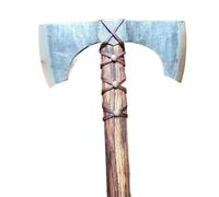 Battaglia medievale | Replica del Niemann norvegese | Testa in acciaio forgiata a mano | Ascia da campeggio e da collezione(A)