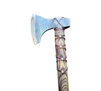 Battaglia medievale | Replica del Niemann norvegese | Testa in acciaio forgiata a mano | Ascia da campeggio e da collezione(C)