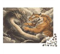 Battaglia miti Puzzles 1000 Pezzi In Drago e tigre cartone Resistente, Un Puzzle Per Gioco Educativo Per La Sgonfiatina, Ideale Per Attività Fuzzle Post-scuola, Grande Idea Re