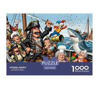 Battaglia Nave Pirata Puzzle in Legno Impermeabile DIY Puzzles Da 1000 Pezzi Per Adulti Impossibili Giochi Educativi