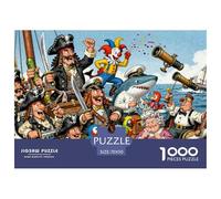 Battaglia Nave Pirata Puzzle in Legno Impermeabile Puzzles Da 1000 Pezzi Per Adulti Impossibili Giochi Educativi