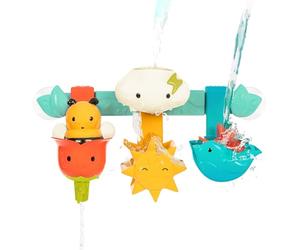 Battat - Barretta giocattolo da bagno per bambini - 6 pezzi rimovibili e 2 ventose - Giocattolo impilabile e ordinabile - 12 mesi +