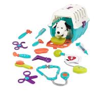 Battat- Kit di Veterinario con Dalmata - Giocattolo per Giochi di Ruolo con Trasportino e Cane - Set di Gioco per Bambini di 2 Anni in su (15 Pezzi), Multicolore, BT2621C1Z