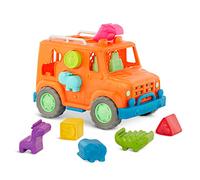Battat Camion Selezionatore di Forme Safari Wonder Wheels, 9 pezzi