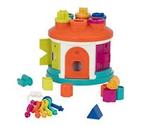 Battat - Casa del selezionatore di forme - Giocattolo per ordinare forme e colori - Giocattolo per lo sviluppo - Gioco di abbinamento dei modelli - Tasti con codice colore - 2 anni +