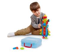 Battat - Caso base del costruttore - Blocchi da costruzione ad incastro - 50 pezzi e valigetta - Set STEM per bambini e ragazzi - Giocattolo educativo - 2 anni +