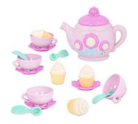 Battat - Cerchio di gioco Ladida Musical Tea Party - Teiera rosa che canta con 17 pezzi - Set da cucina e gioco di finzione per bambini, 3 anni +
