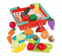 Battat - Cestino di prodotti del mercato agricolo - Gioco del cibo per bambini - cucina chef gioco di ruolo giocattoli finti - Cestino di prodotti del mercato agricolo - 2 anni +