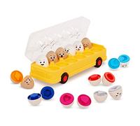 Battat Education - EggXpress Yourself! - Uovo Giocattolo per Bambini e Ragazzi - Uova abbinate - Abbinamento di Lettere e Colori - Gioco dell'ordinamento - 18 Mesi +