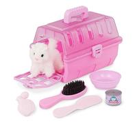 Play Circle - Porta animali - Gattino da accudire di peluche - Giocattoli di finzione - 3 anni+ - Kit per la toelettatura del gatto