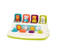 Battat - Pop-up Pals - Giocattolo a Spinta e Pop-Up con Selezione di Colori per Bambini da 18 Mesi in su, BT2613Z, Multicolore, 27,31 x 18,75 x 13,03 cm