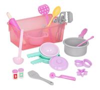 Battat set di cucina Play Circle, pentole per otto persone, 21, Set da 21