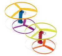 Battat Skyrocopter, Set di Dischi Volanti con 2 lanciatori | Set da 6 pezzi con 2 lanciatori e 4 dischi colorati; adatto al gioco in interni e all'aperto; 3+ anni