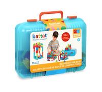 Battat - Valigetta Deluxe per costruttori - Blocchi da costruzione STEM a incastro - Playset da 113 pezzi - Blocchi e custodia - Giocattolo educativo - 2 anni +