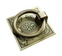 Battente for porta in ottone, for finestra, for porta in legno, for porta dell'armadio, for cassetto, pomello in rame, decorazione for la casa per porta(9.5cm bronze knocker)
