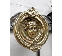 Battente massiccio in ottone antico classico oro maniglia porta Italia Angelo