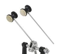 Battente Per Pedale Batteria,2 Pezzi 2 Facce Con Testa In Feltro E Manico Antiscivolo,Mazza da Pedale di Grancassa - Per Sala Prove Spazio Prove Banda Scolastica Pratica Studio Di Registrazione E Regi