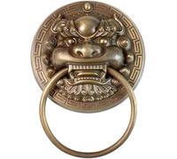 Battente per porta Battente for porta con testa di leone, ottone, bronzo, dimensioni multiple(A,Dia 24cm)