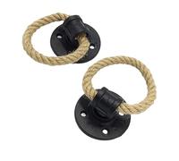 Battente Per Porta, Battente Ottone 2pc Maniglie for mobili in ferro retrò, montaggio a parete, porta in legno, cassetto, cassettiera, corda di canapa, anello tiro appeso, fibbia for maniglia for casa