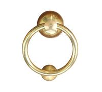 Battente Per Porta, Battente Ottone Batacchio for porta in ottone massiccio vintage, maniglia for mobili resistente for l'arredamento della casa, qualità premium, design durevole, stile retrò(80mm gol