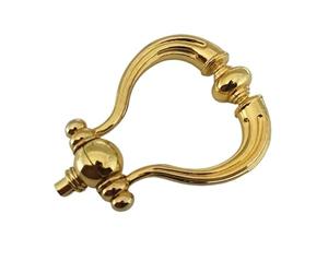 Battente per Porte Antiche, Batacchio For Porta In Legno Da Cortile Retrò, Semplice Antifurto Lega Di Zinco(3199 Imitation Gold)