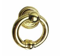 Battente per Porte Antiche, Grande Batacchio For Porta D'ingresso In Ottone Massiccio Vintage, Moderno, Vetro, Legno, Maniglia Ad Anello(3.5 in Copper Color)