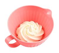 Batter Bowl, Nesting Kitchen Cookware Bowl, Non Slip Heat Resistant with Pour Spout,chocolate Sauce Bowls for Cooking Serving Soup Cake Egg Chocolate Sauce Waffle Butter Candy Use, 8.34 Inches