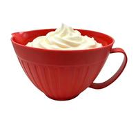 Batter Bowl Spout, Non Slip Cookware, Heat Resistant Measure, Kitchen Accessory, Reliable Mixing Fixture, Easy Nest Supply, Portable Baking Gear, for Cooking Serving Soup Cake Egg 8.34*8.34*5.31 in