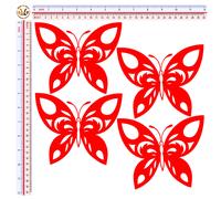 batterfly sticker cropped adesivi farfalle auto 500 smart pvc prespaziato 4 pz.