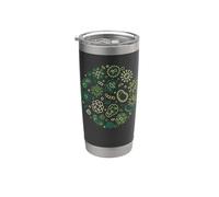 Batteri e virus - Microbiologia Science Bicchiere termico in acciaio inox doppia parete