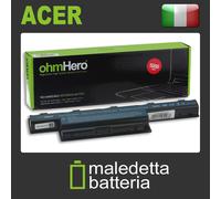 Batteria 10.8-11.1V 5200mAh REALI, EQUIVALENTE Gateway AS10D73 AS10D75