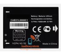 BATTERIA 1000Mah ORIGINALE PER ALCATEL ONE TOUCH OT3041 3041D I808 cab31l0000c1
