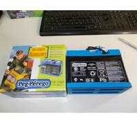 BATTERIA 12 VOLT 8 AMPERE + CARICABATTERIE 12 VOLT PEG PEREGO ORIGINALE